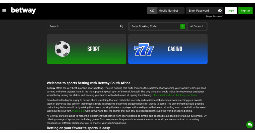 Betway Casino Review