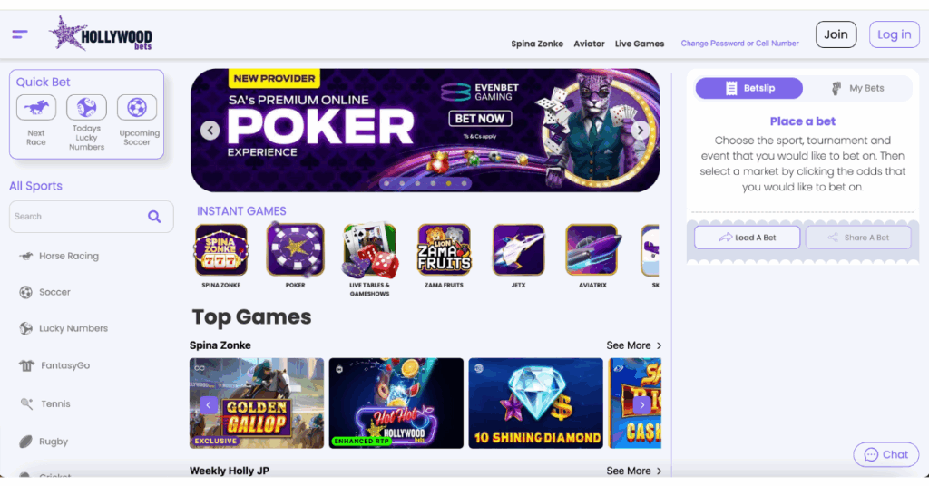 Hollywoodbets casino login