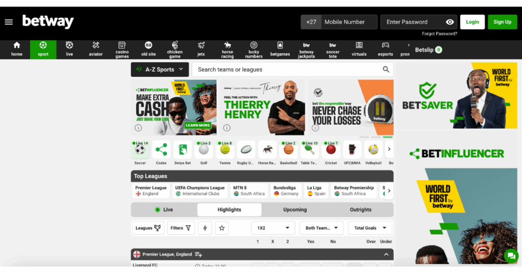 betway fixtures
