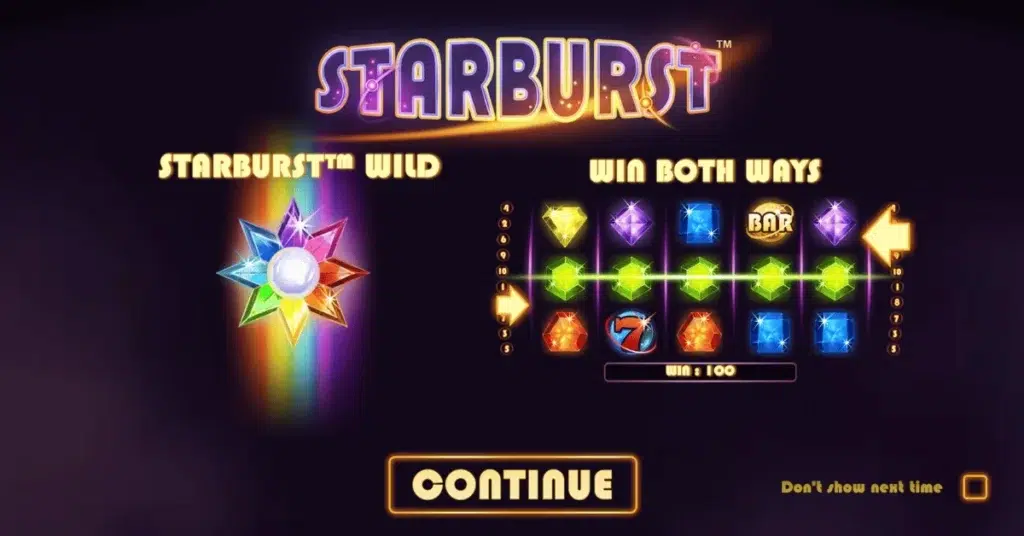 starburst slot game