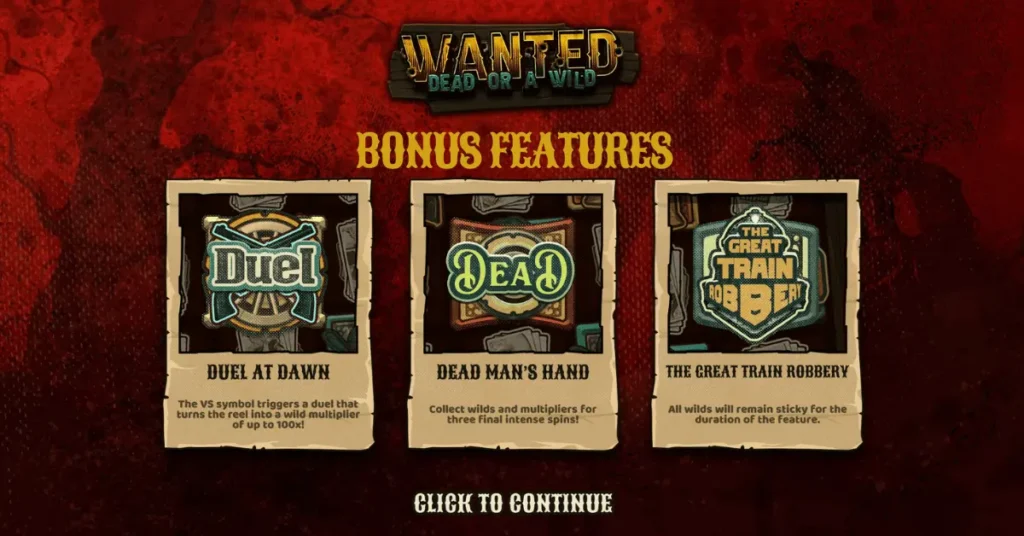 wanted dead or a wild slot