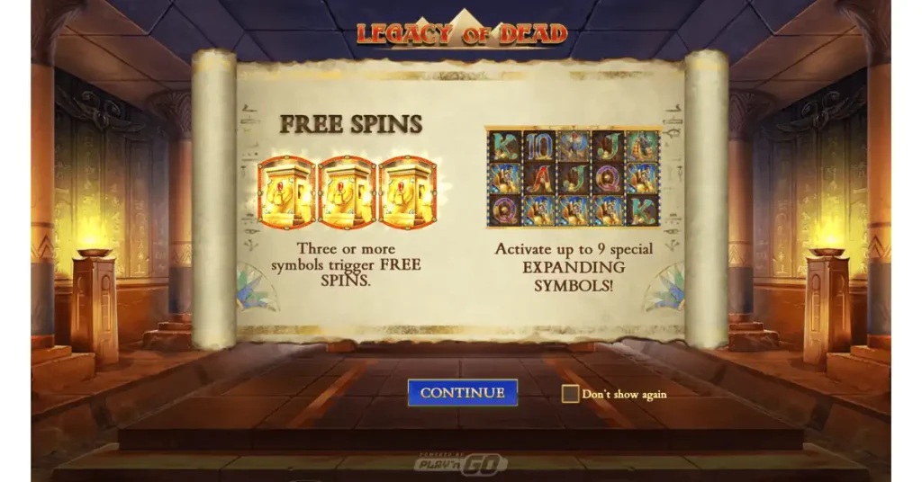 Legacy of Dead slot